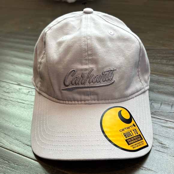 Carhartt Force Sweatband ,Canvas,embroidered script graphic hat,buckle back - Picture 1 of 10